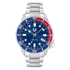 CHRIST VERRA CV 320226G-11 BLU/RED Silver Ring Blue Red Stainless Steel