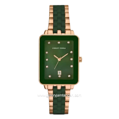 CHRIST VERRA CV 511923L-514 GRN/MOP Women's Watches Green Rosegold Stainless Steel