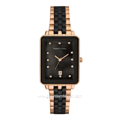 CHRIST VERRA CV 511923L-58 BLK/MOP Women's Watches Black Rosegold Stainless Steel
