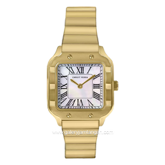 CHRIST VERRA CV 514723L-12 WHT/MOP Gold Dial White Stainless Steel