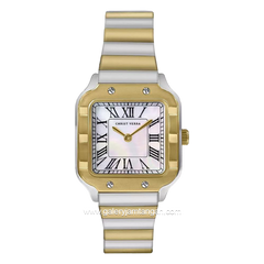 CHRIST VERRA CV 514723L-13 WHT/MOP Silver Gold Stainless Steel