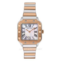 CHRIST VERRA CV 514723L-14 WHT/MOP Silver Gold Stainless Steel