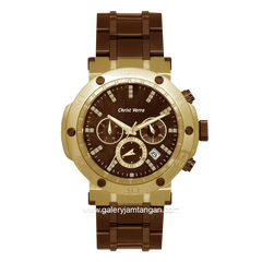 CHRIST VERRA CV 52283G-19 BRN Brown Gold Stainless Steel