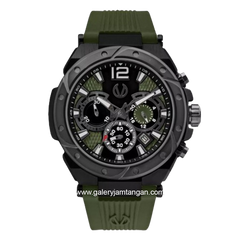 CHRIST VERRA CV 53604G-36 BLK/GREEN Green Black Rubber Strap