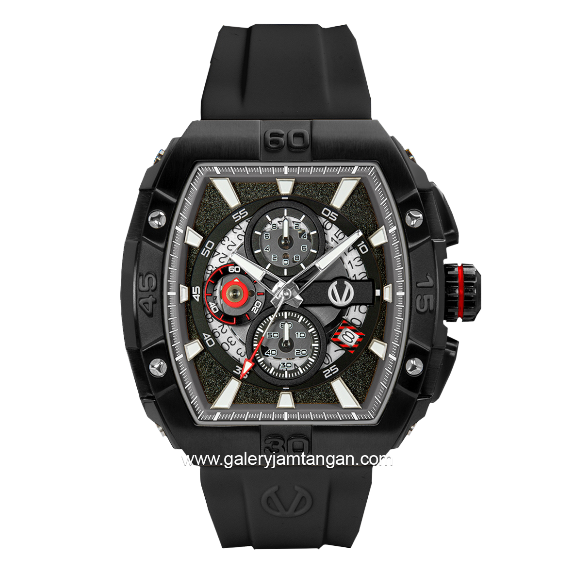 CHRIST VERRA CV 53606G-36 BLK Black Rubber Strap