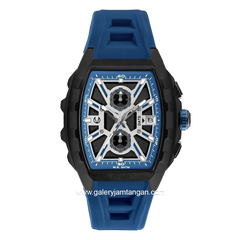CHRIST VERRA SPIDERSYNC LIMITED EDITION CV 63034G-36 BLK/BLU Blue Black Rubber Strap