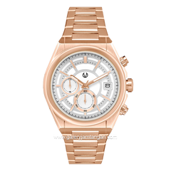 CHRIST VERRA CV 917806G-15 SLV Rosegold Dial White Stainless Steel