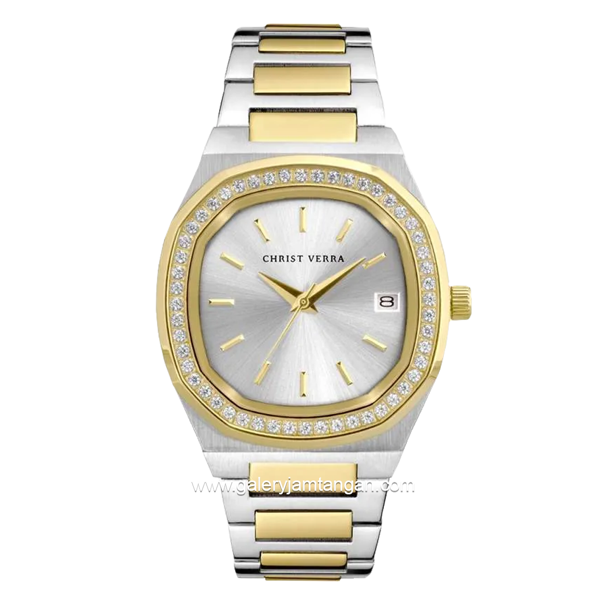 CHRIST VERRA CV 919566L-13 SLV Silver Gold Stainless Steel