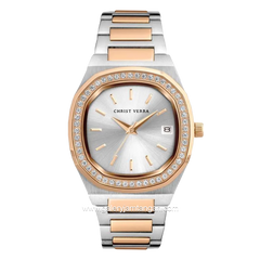 CHRIST VERRA CV 919566L-14 SLV Silver Rosegold Stainless Steel