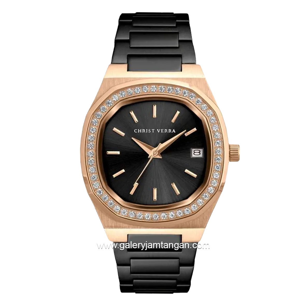 CHRIST VERRA CV 919566L-18 BLK Black Rosegold Stainless Steel