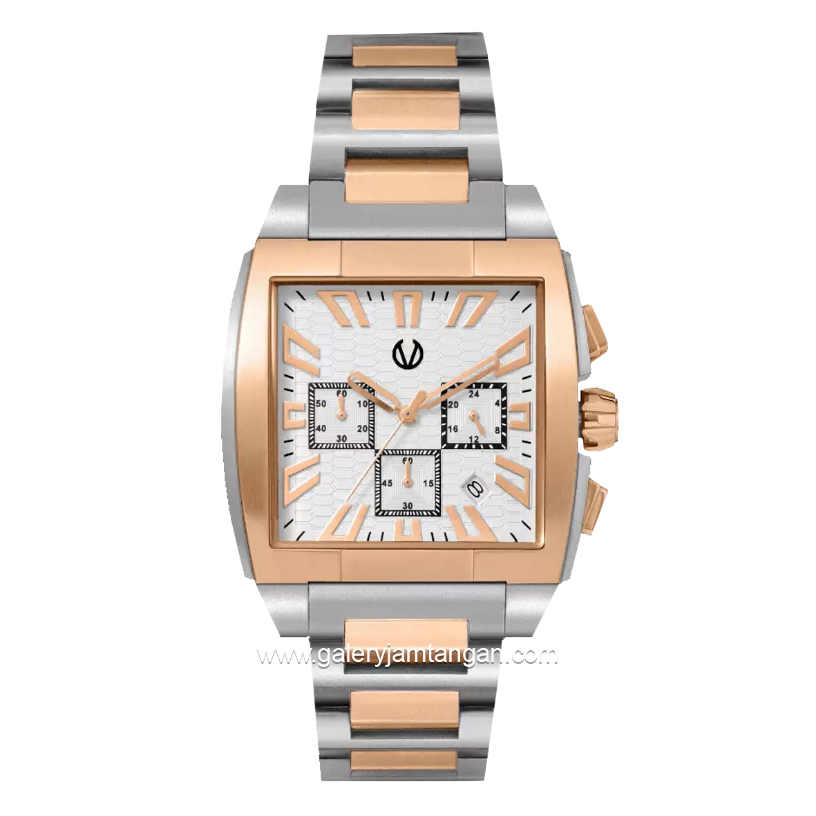 CHRIST VERRA CV 920045G-14 SLV Silver Rosegold Stainless Steel