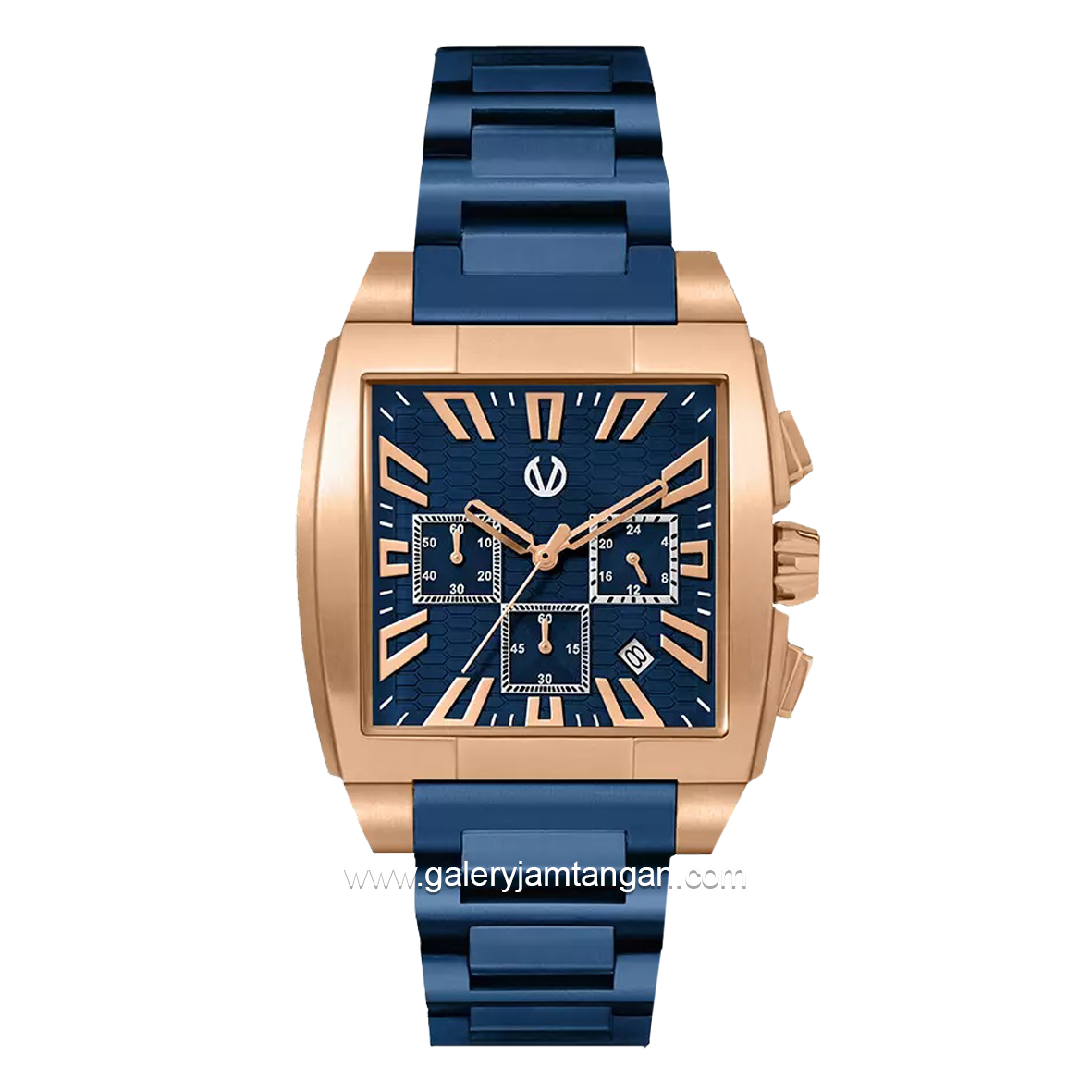 CHRIST VERRA CV 920045G-1J BLU Blue Rose Gold Stainless Steel