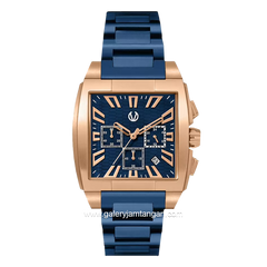 CHRIST VERRA CV 920045G-1J BLU Blue Rose Gold Stainless Steel