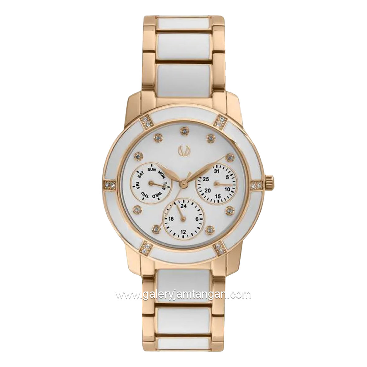 CHRIST VERRA CV 920923L-55 WHT White Rosegold Stainless Steel
