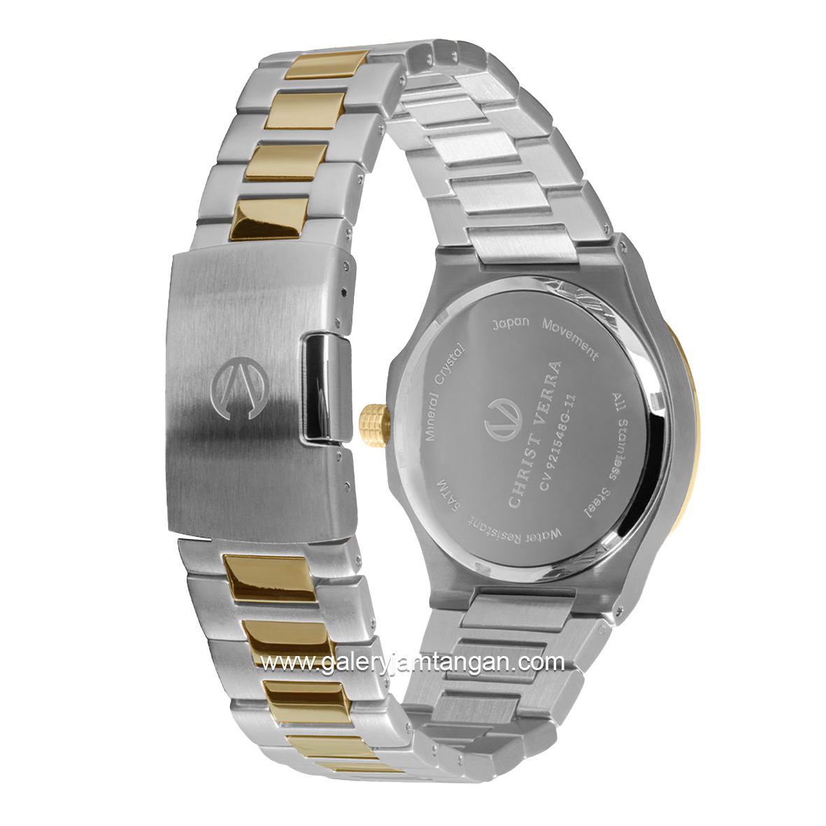 CHRIST VERRA COPPIA CV 921548G-13 SLV & CV 921548L-13 SLV Couple Silver Gold Stainless Steel