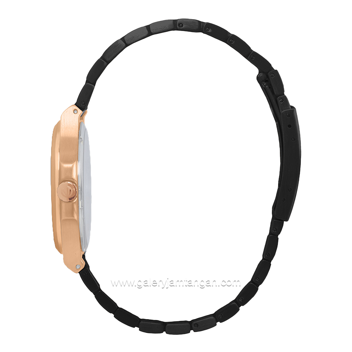 CHRIST VERRA COPPIA CV 921548G-18 BLK & CV 921548L-18 BLK Couple Black Rosegold Stainless Steel