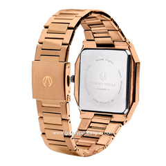 CHRIST VERRA CV 921790G-15 SLV Men's Watch Rosegold Dial White Stainless Steel