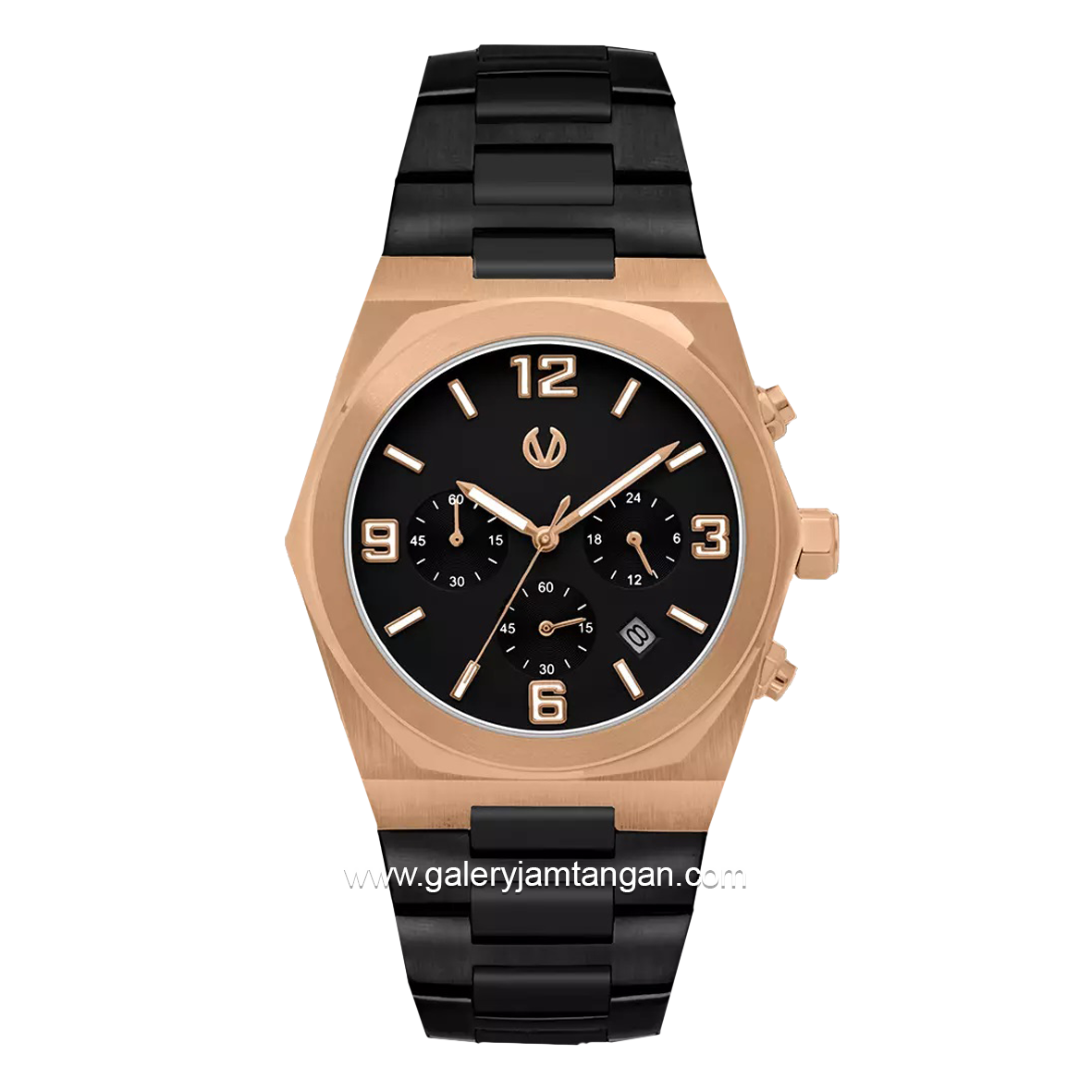 CHRIST VERRA CV 922163G-18 BLK Black Rosegold Stainless Steel