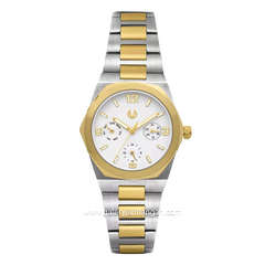 CHRIST VERRA CV 922163L-13 SLV Silver Gold Dial White Stainless Steel