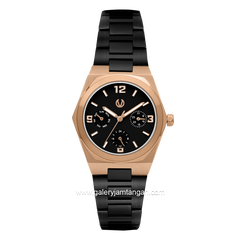 CHRIST VERRA CV 922163L-18 BLK Black Rosegold Stainless Steel