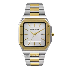 CHRIST VERRA CV 922289G-13 SLV Men's Watches Silver Gold Stainless Steel
