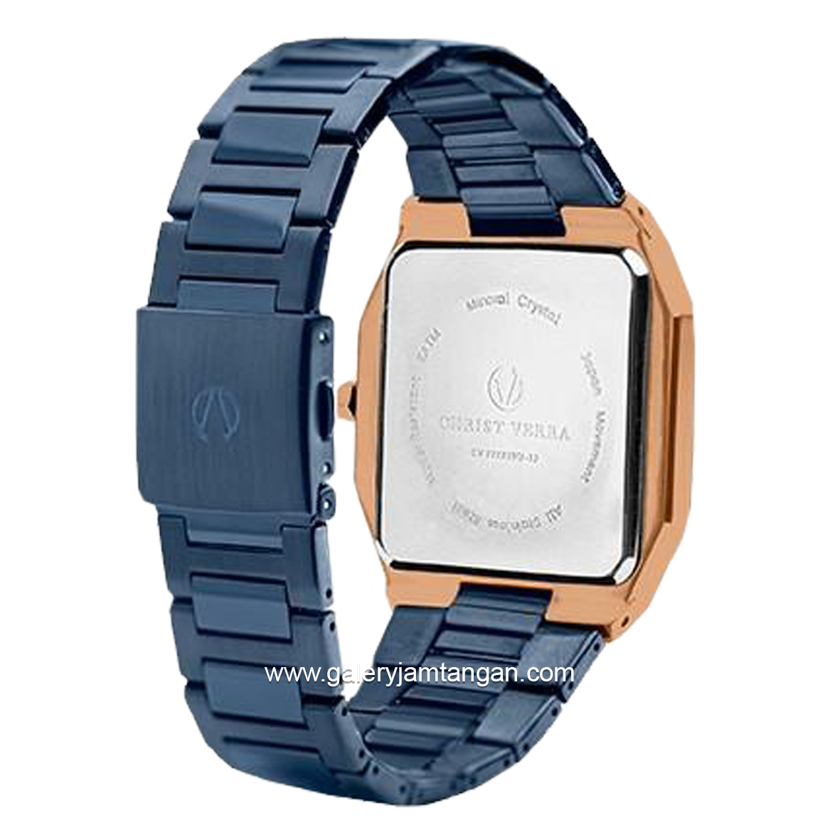 CHRIST VERRA CV 922289G-1J BLU & CV 922289L-1J BLU Blue Rosegold Stainless Steel