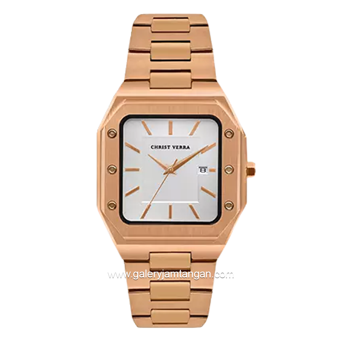 CHRIST VERRA CV 922289L-15 SLV Women's Watches Rosegold Dial White Stainless Steel