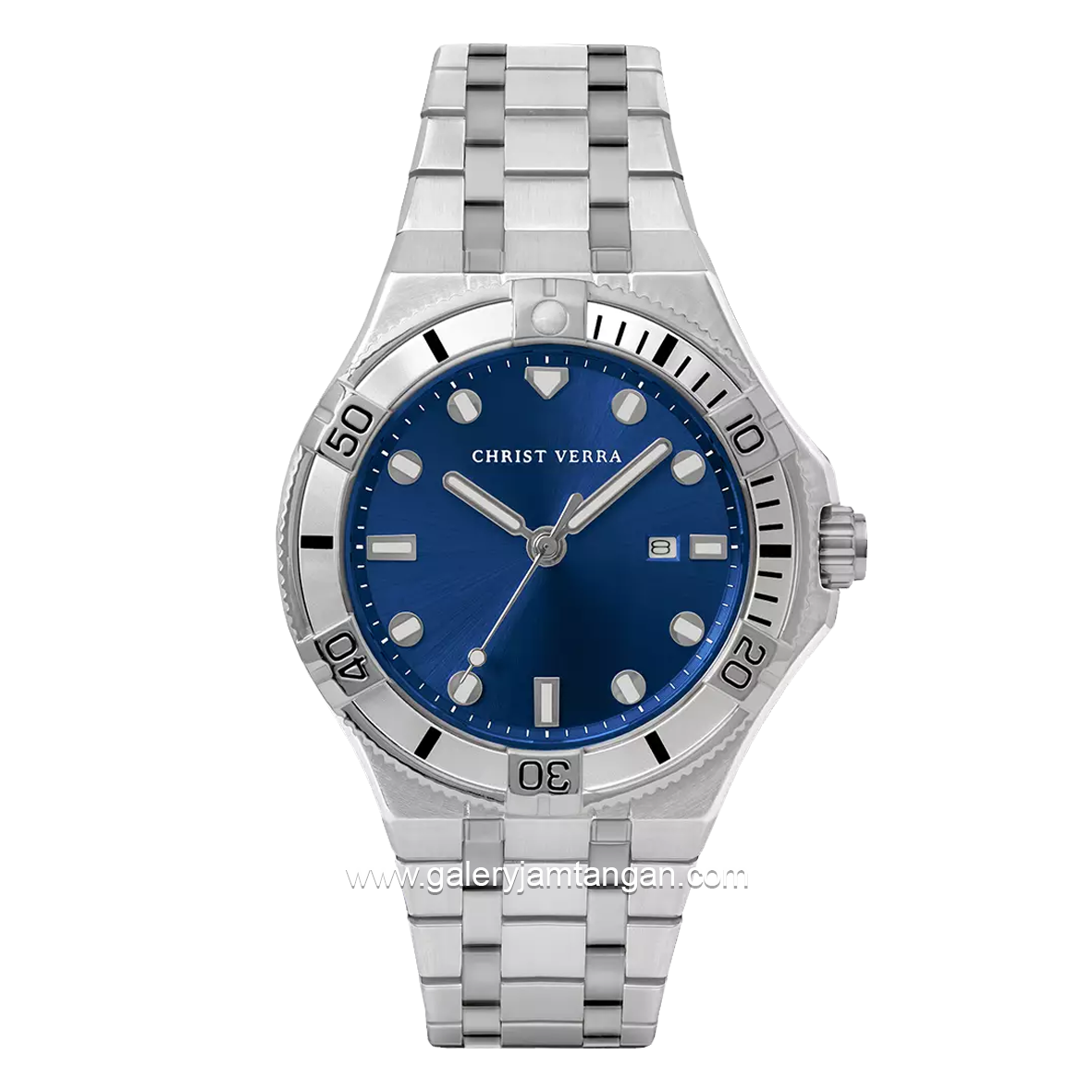 CHRIST VERRA DYNALUX CV 922709G-11 BLU Silver Dial Blue Stainless Steel