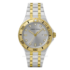 CHRIST VERRA DYNALUX CV 922709G-13 SLV Silver Gold Stainless Steel