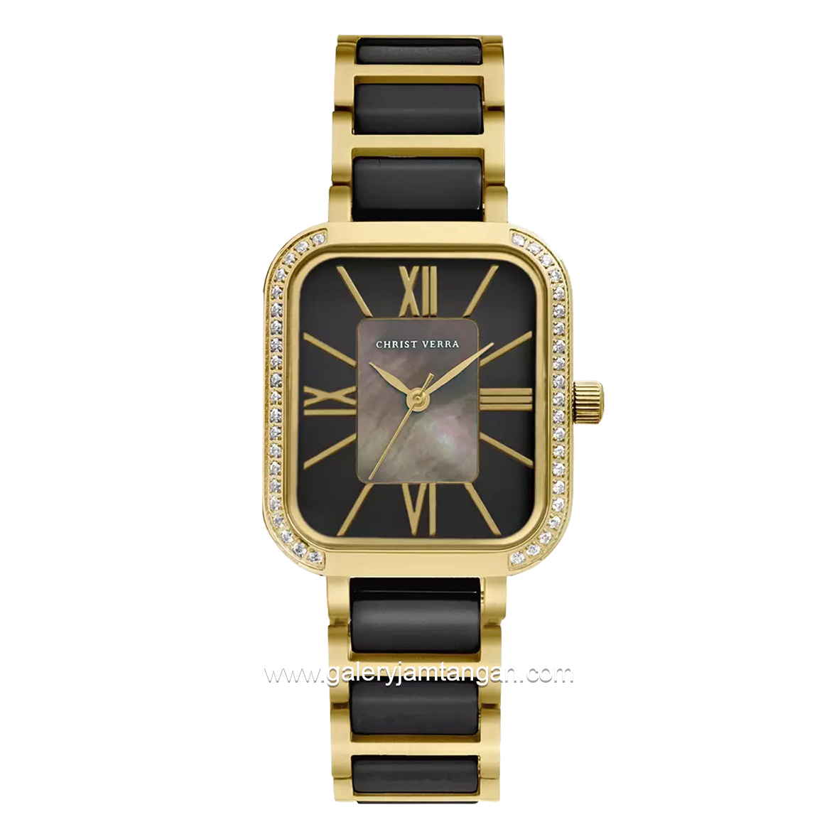 CHRIST VERRA CV 922813L-52 BLK/MOP Stainless Combinasi Ceramic Strap