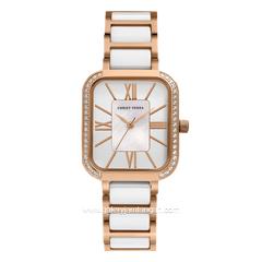 CHRIST VERRA CV 922813L-55 WHT/MOP Stainless Steel Combinasi Ceramic Strap