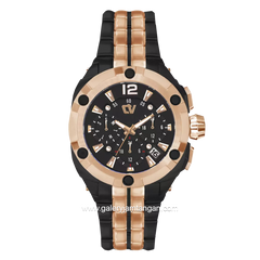 CHRIST VERRA CV C71084L-18 BLK Black Rosegold Stainless Steel