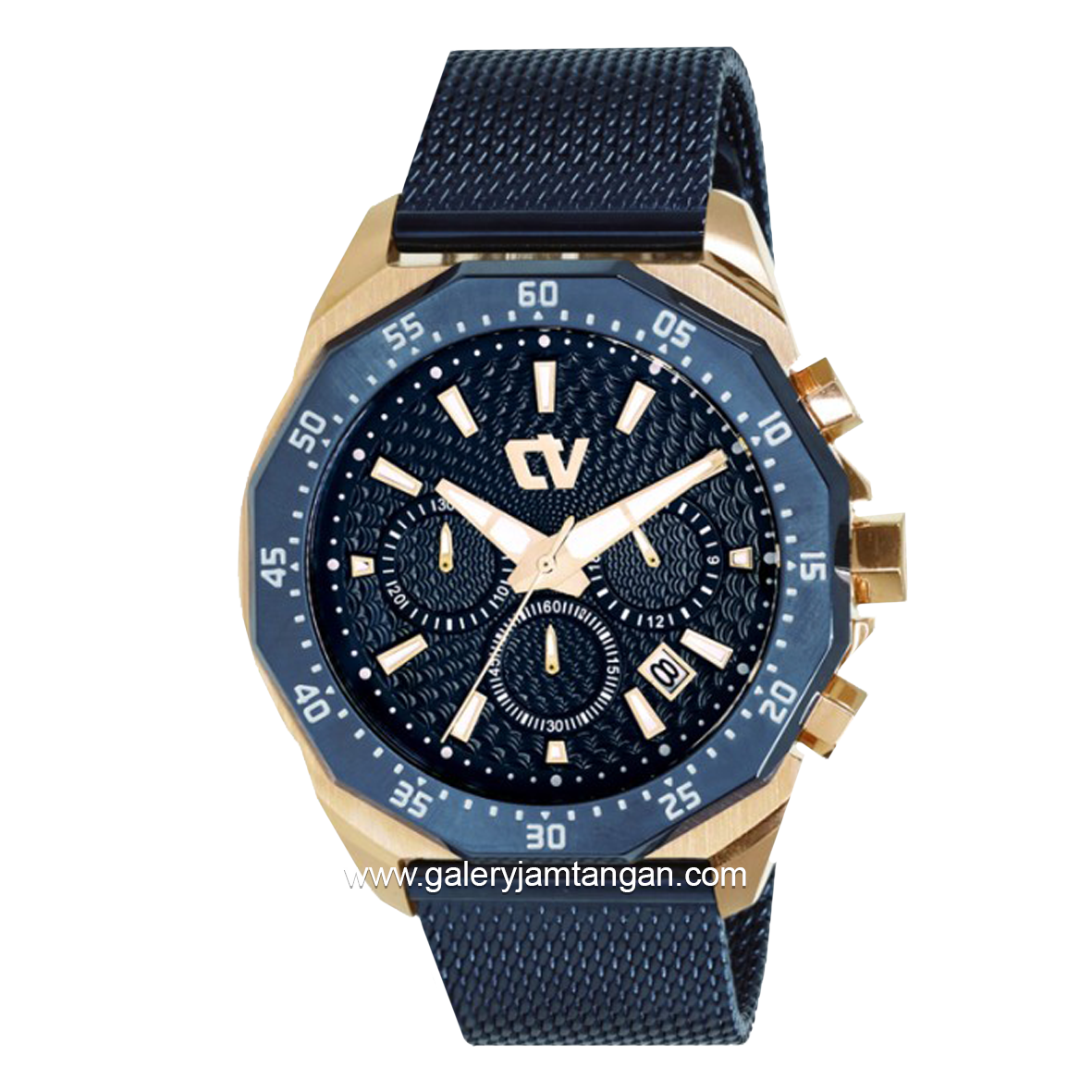 CHRIST VERRA CV C71611G-4J BLU Blue Gold Shandrope Stainless Steel