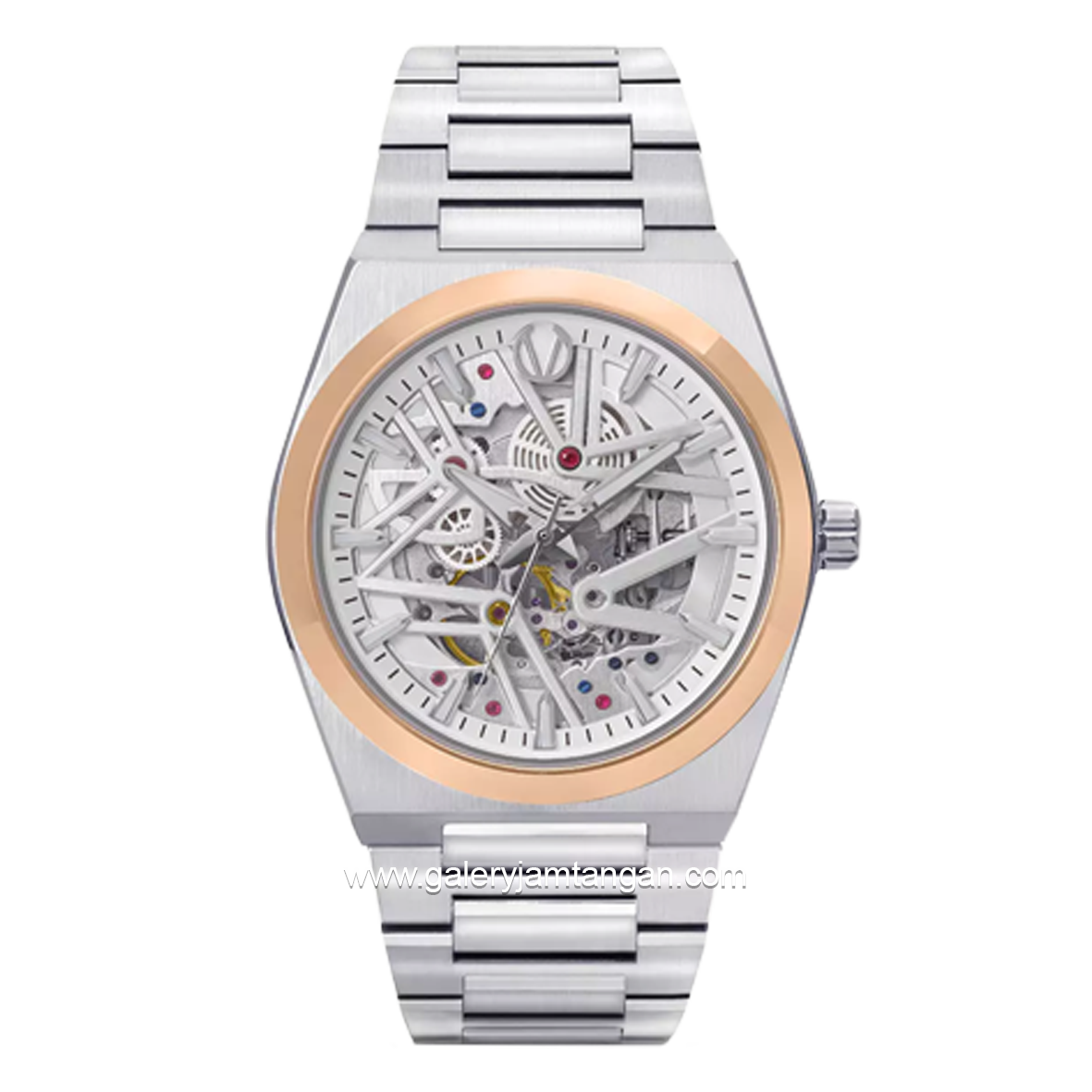 CHRIST VERRA LUXERNO CV 110819G-14 SLV Silver Rosegold Stainlees Steel