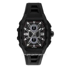 CHRIST VERRA SPIDERSYNC LIMITED EDITION CV 63034G-36 BLK Full Black Rubber Strap