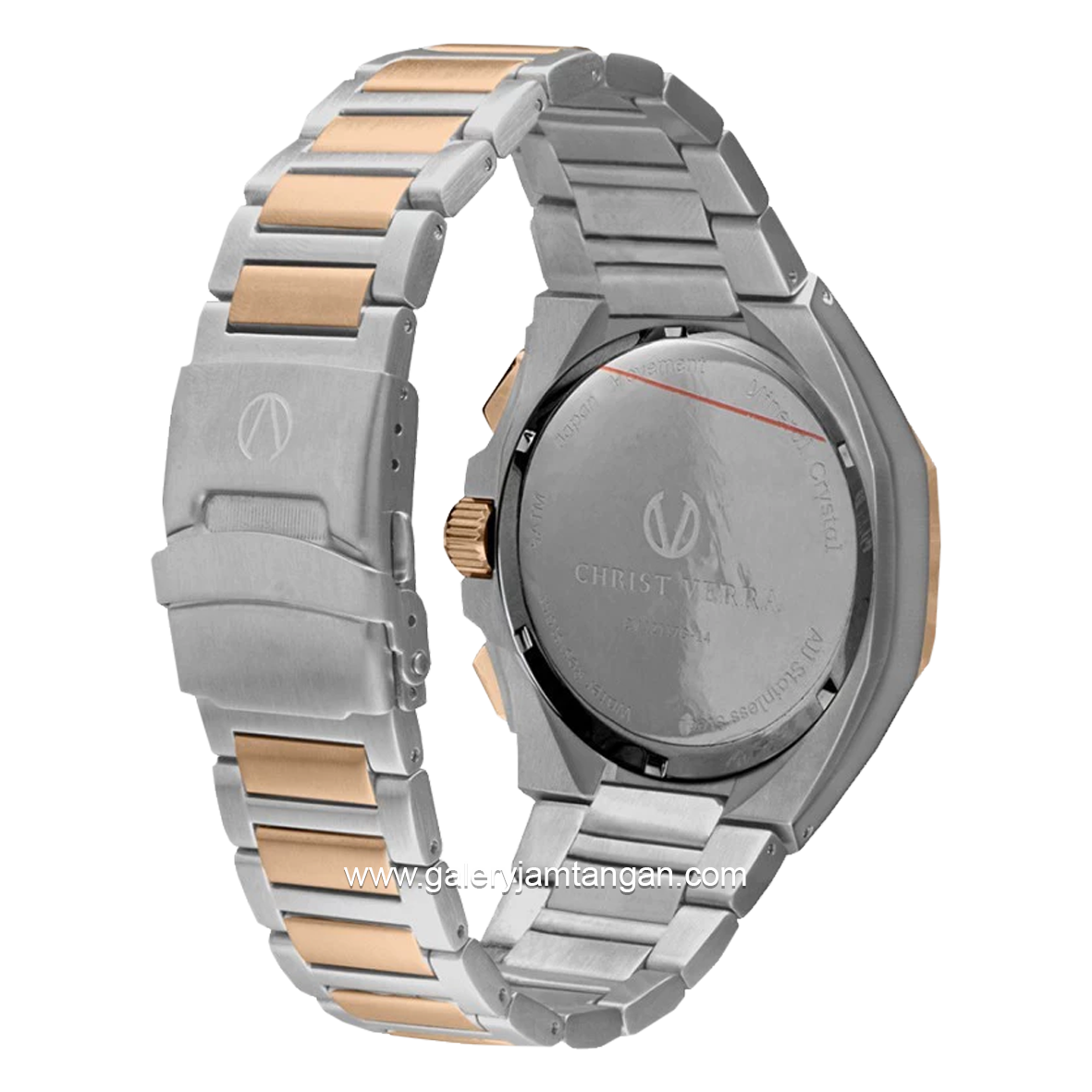 CHRIST VERRA CV 12117G-14 SLV Silver Rosegold Stainless Steel