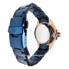 CHRIST VERRA CV 71637G-15 BLU Blue Rosegold Stainless Steel