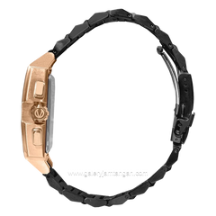 CHRIST VERRA CV 920045G-18 BLK Black Rose Gold Stainless Steel