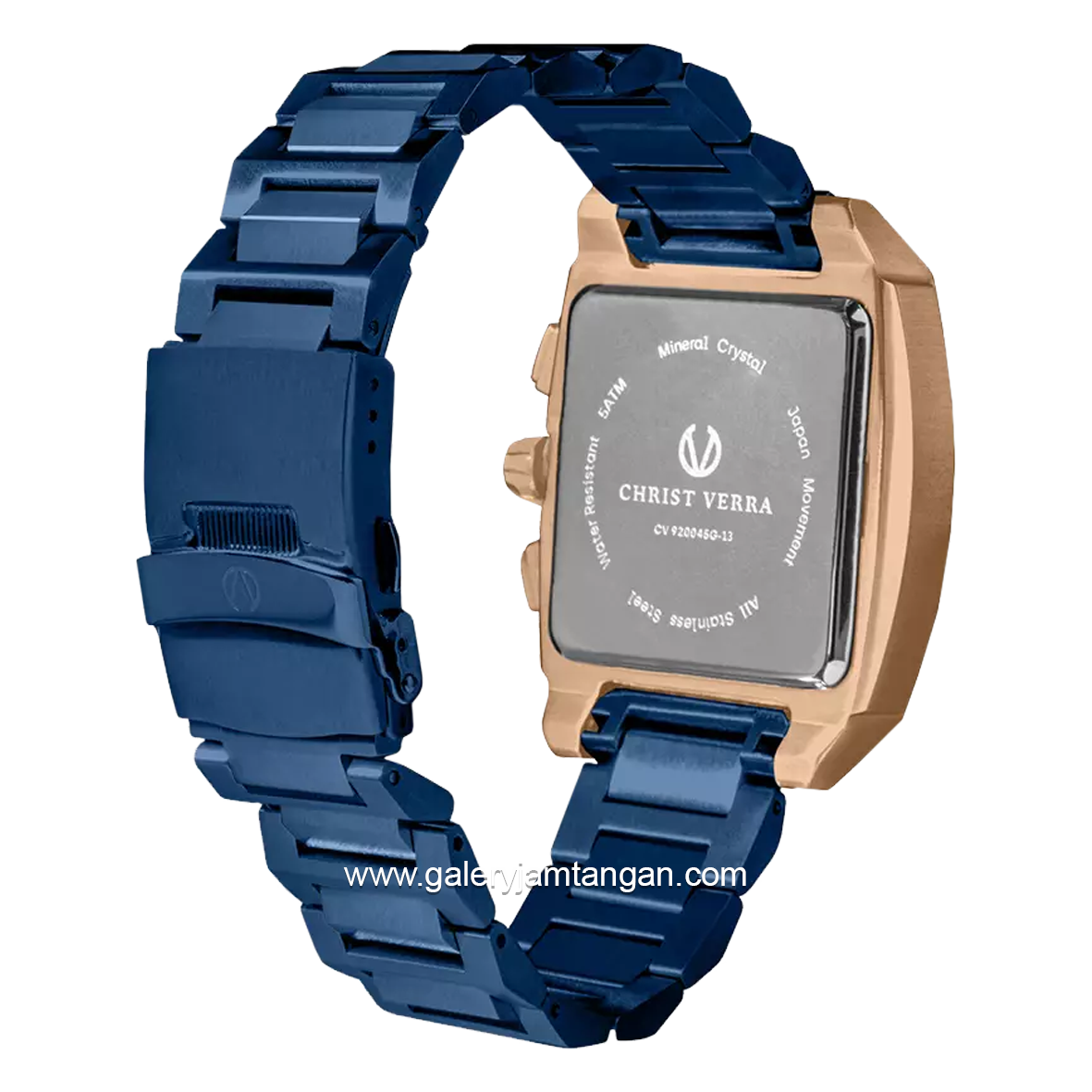 CHRIST VERRA CV 920045G-1J BLU Blue Rose Gold Stainless Steel