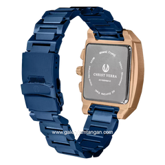 CHRIST VERRA CV 920045G-1J BLU Blue Rose Gold Stainless Steel