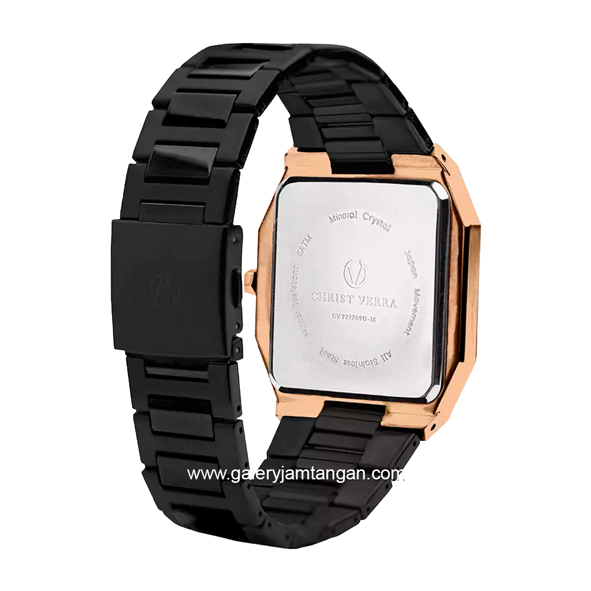 CHRIST VERRA CV 922289G-18 BLK & CV 922289L-18 BLK Black Rosegold Stainless Steel