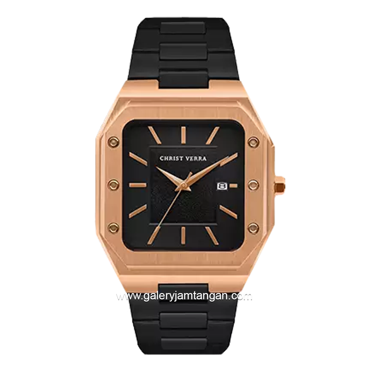 CHRIST VERRA CV 922289G-18 BLK & CV 922289L-18 BLK Black Rosegold Stainless Steel