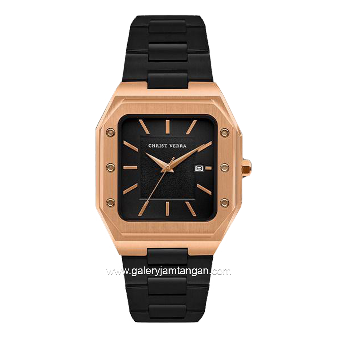 CHRIST VERRA CV 922289G-18 BLK & CV 922289L-18 BLK Black Rosegold Stainless Steel