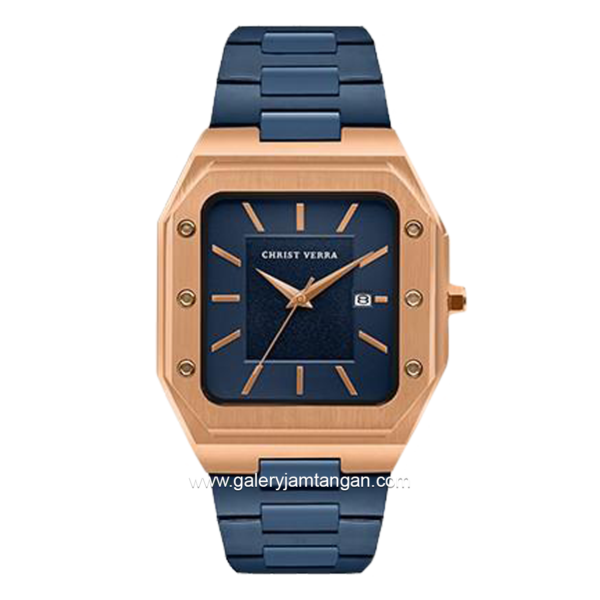 CHRIST VERRA CV 922289G-1J BLU & CV 922289L-1J BLU Blue Rosegold Stainless Steel