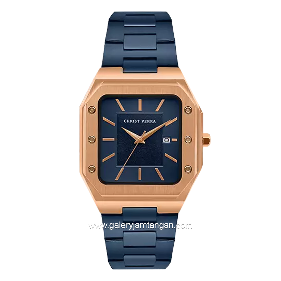CHRIST VERRA CV 922289G-1J BLU & CV 922289L-1J BLU Blue Rosegold Stainless Steel