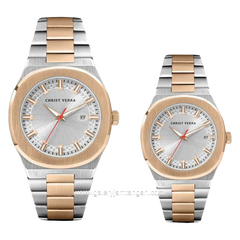 CHRIST VERRA CV 10459G-14 SLV & CV 10459L-14 SLV Silver Rosegold Stainless Steel