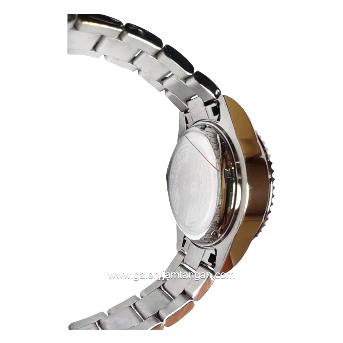 CHRIST VERRA CV 71637G-13 BLK Silver Gold Dial Black Stainless Steel