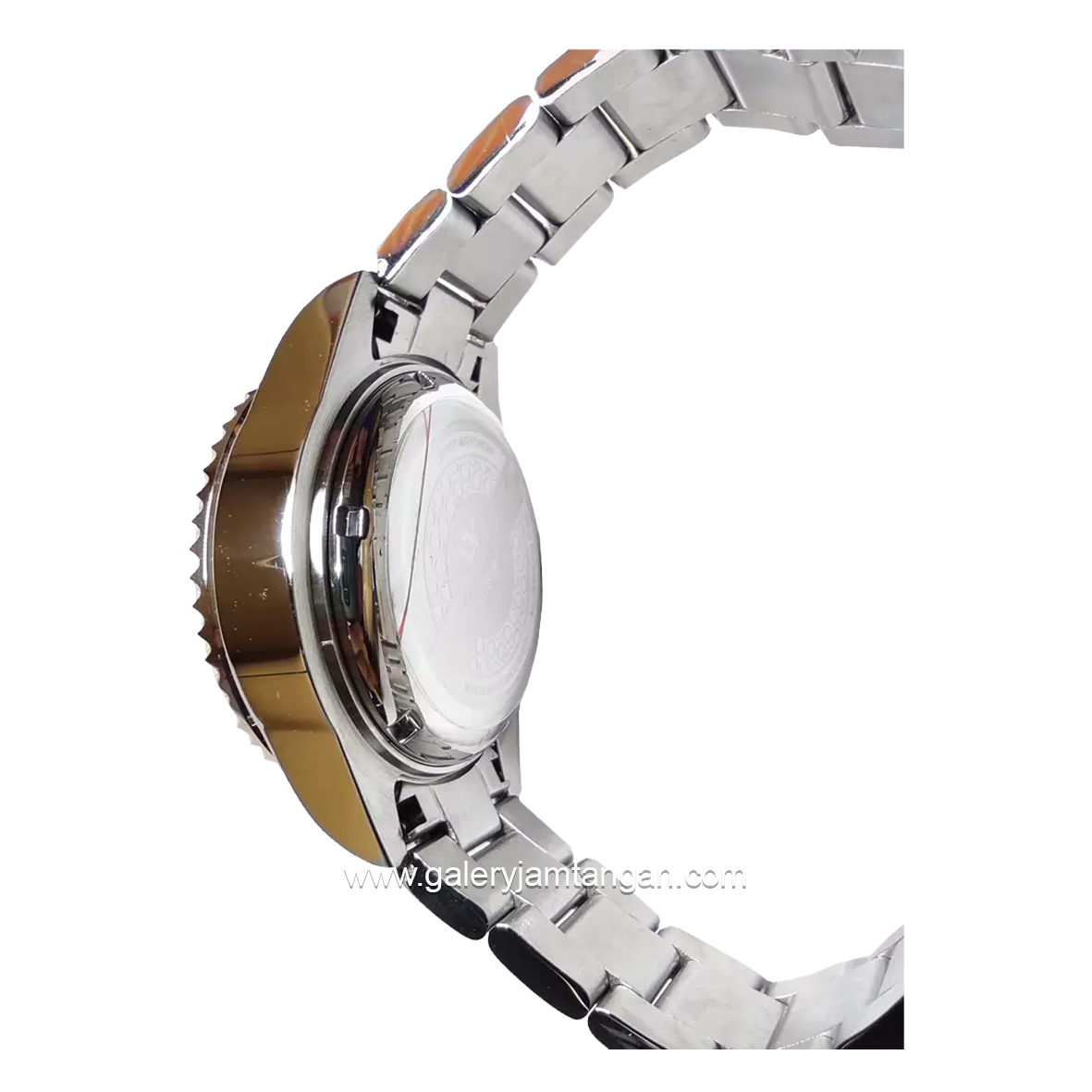CHRIST VERRA CV 71637G-14 BLK Silver Gold Dial Black Stainless Steel