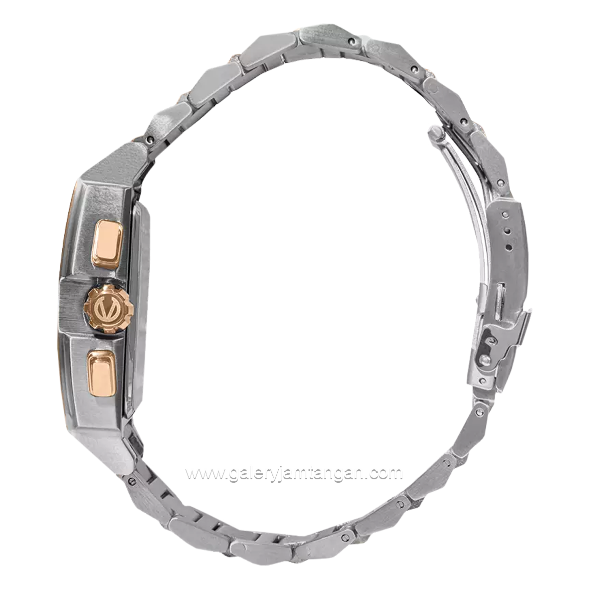 CHRIST VERRA CV 920045G-14 SLV Silver Rosegold Stainless Steel