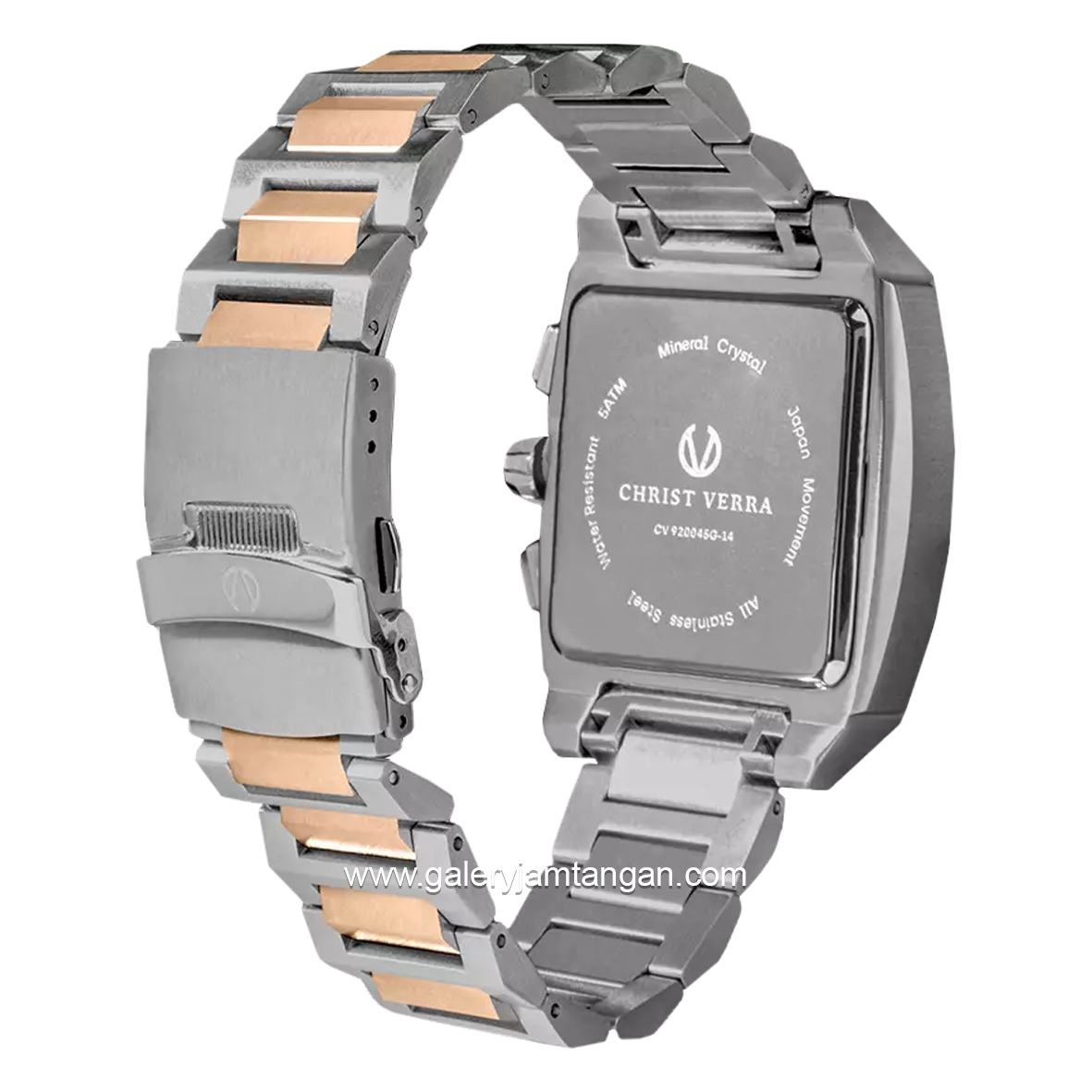 CHRIST VERRA CV 920045G-14 SLV Silver Rosegold Stainless Steel